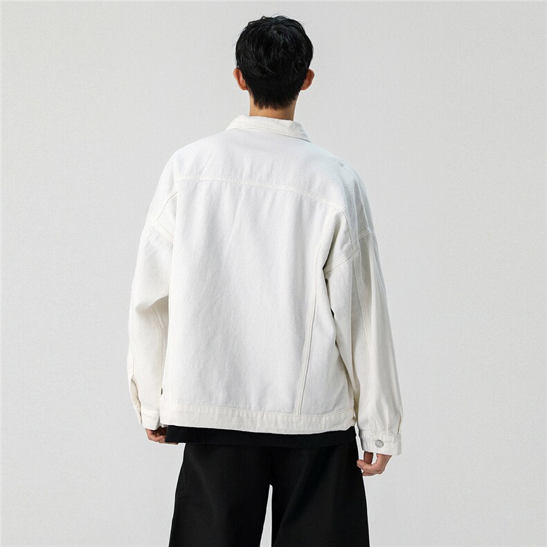 25款抖音品质男士宽松纯色情侣休闲水洗外套上衣N961/P85128,男装夹克,星座202