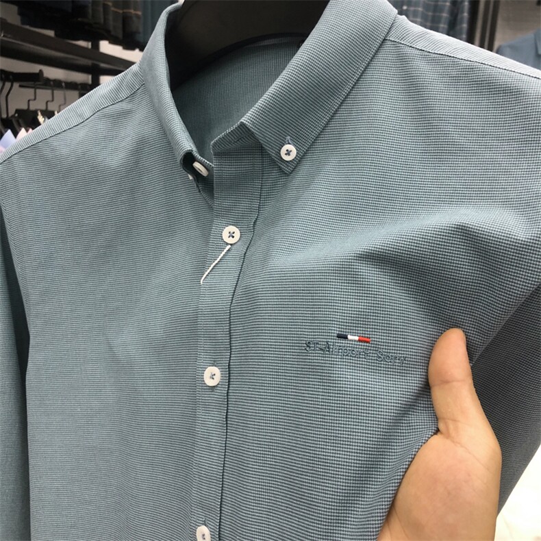 FN823629钱塘2020-1夏季新款宽松男士长袖衬衣四季通用衬衫P71,男装衬衫,钱塘207-1