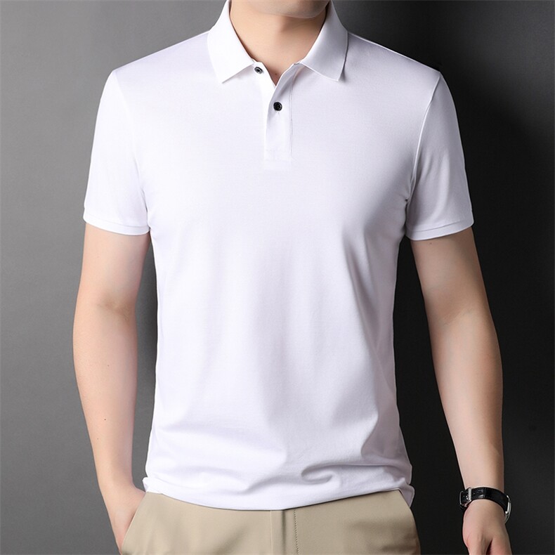 D77298钱塘2020-2夏季基础款男士纯色高端精品法令短袖T恤P50,男装T恤,钱塘207-2