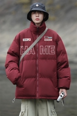 冬季新款机车字母印花时尚潮流棉衣MY62060特批65控118，男装棉衣，电商A268A