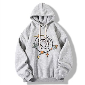 纯棉连帽卫衣男大码运动帽衫宽松薄WY2142-P35 加绒款-P40图片