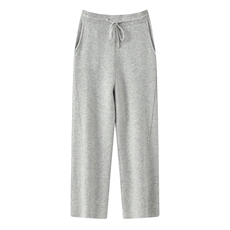 2025年秋季新款空气层加厚针织弯刀阔腿裤时尚休闲通勤百搭，男装阔腿裤，雪贝坊二店