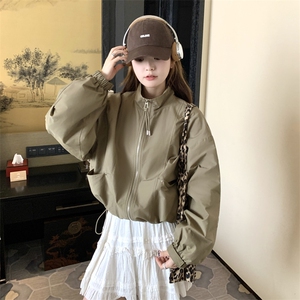 现货好数据休闲时尚宽松松弛感上衣夹克外套女182-8610P125K178图片