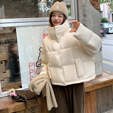 现货~~！面包服女冬季设计感90白鸭绒羽绒服P310439，女装羽绒服，2C262