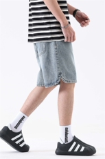 浅蓝色牛仔短裤男夏季2025新款潮牌宽松复古水洗休闲裤312#-P59，男装休闲裤，电商A178-1