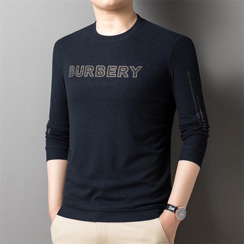 2023春秋季薄款男士卫衣中年圆领印花长袖男装休闲宽松上衣打底衫,男装卫衣,电商B212（原钱塘6029）