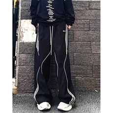 户外机能冲锋裤男秋冬季条纹工装裤宽松直筒休闲长裤K521，男装休闲裤，星座1116A（原606A-3）