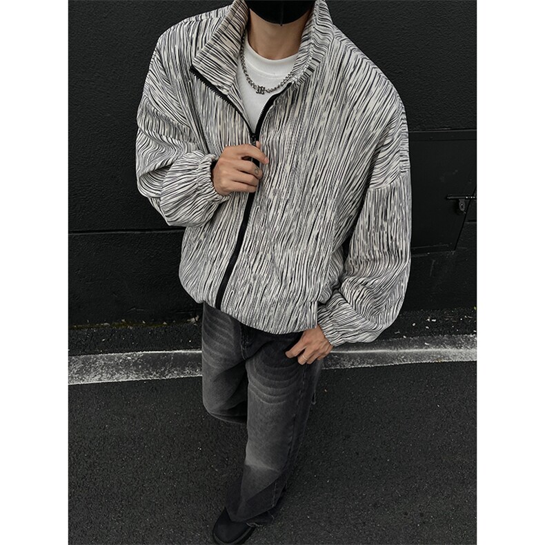 现货JK10071-特批55夏季大码灯芯高品质夹克外套宽松情侣上衣,男装夹克,电商A059