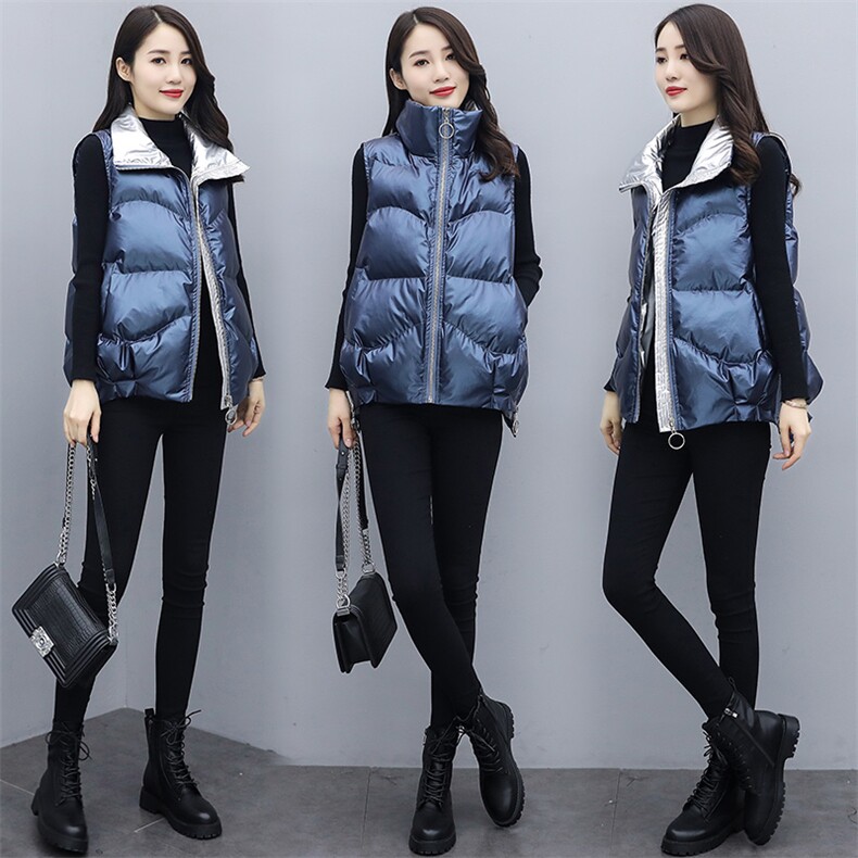 2020冬季新款韩版时尚立领棉马甲，女装棉衣/棉服，千千佰惠