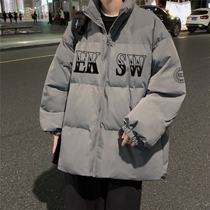 主推秋冬新款保暖立领宽松棉服外套男 MY62053 P95控118图片