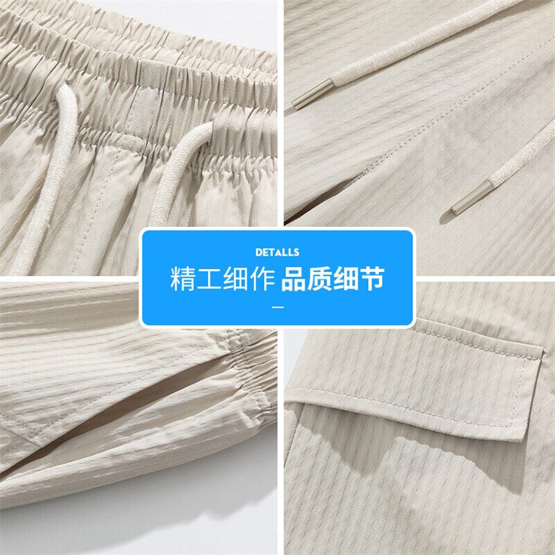 工装短裤男士2025年夏季薄款潮牌宽松直筒五分裤Q29123-特P22,男装牛仔裤,星座610（原A335）