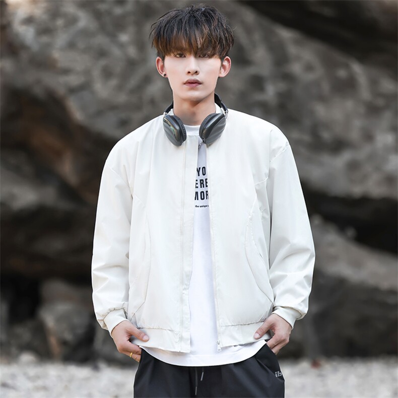 秋季飞行服夹克立体男士棒球领外套休闲潮流大码A266-JK8016-P33，男装夹克，电商A266