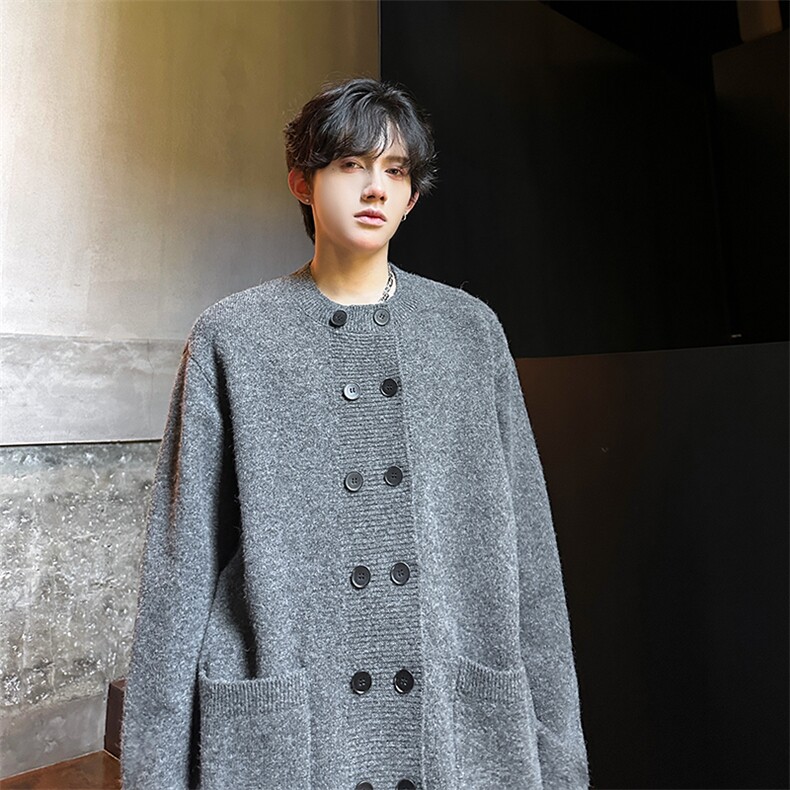 A135-2526美式双排扣毛衣P88控129量大差价大，男装针织衫/毛衣，电商A135（原星座819）