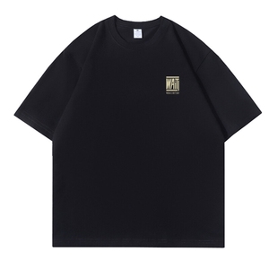 抖音得物品质夏季美式高街220克宽松纯棉潮牌印花短袖T恤MT30特15图片