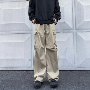 高街工装冲锋裤韩版潮流帅气青少年男裤子款大码宽松百搭M972/P42图片