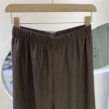 欧货设计感高腰垂感裤子纯色拖地裤坠感休闲裤女长裤，女装休闲裤，潮品会