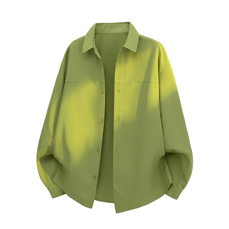 秋季纯色长袖衬衫男装简约风高级感潮流美式复古衬衣SG9101-P45，男装衬衫，星座1105-3