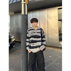 MM405-P63美式潮流休闲慵懒风新款百搭针织毛衣，男装针织衫/毛衣，星座617A-2