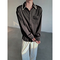 现货！26春夏男士丝滑醋酸珠片重工衬衫CS103-P108，男装衬衫，电商B288