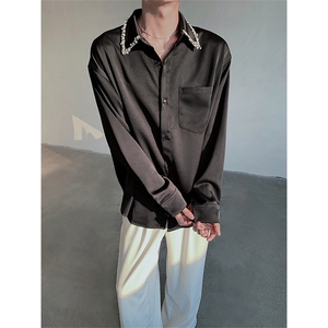 现货！26春夏男士丝滑醋酸珠片重工衬衫CS103-P108图片