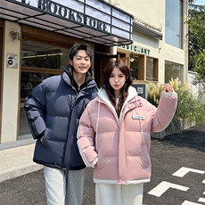 冬季假两件棉服男女同款加厚保暖棉衣棉袄外套M082-特价P63，男装棉衣，电商A007
