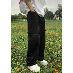 B221 美式ins街头hiphop宽松休闲多口袋工装裤子 LK23120-P65控88图片