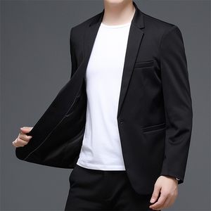 NJ8022钱塘2020-2时尚休闲简约秋装中青年男士百搭西服外套P73图片