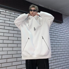 秋冬重磅金属设计卫衣男春秋款美式高街连帽上衣外套WQ38，男装卫衣，星座1116A-1（原606A）