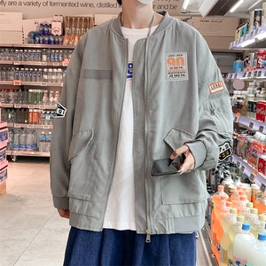 夹克男士秋季宽松潮流休闲帅气棒球服2021新款复古上衣 W1703-P52图片