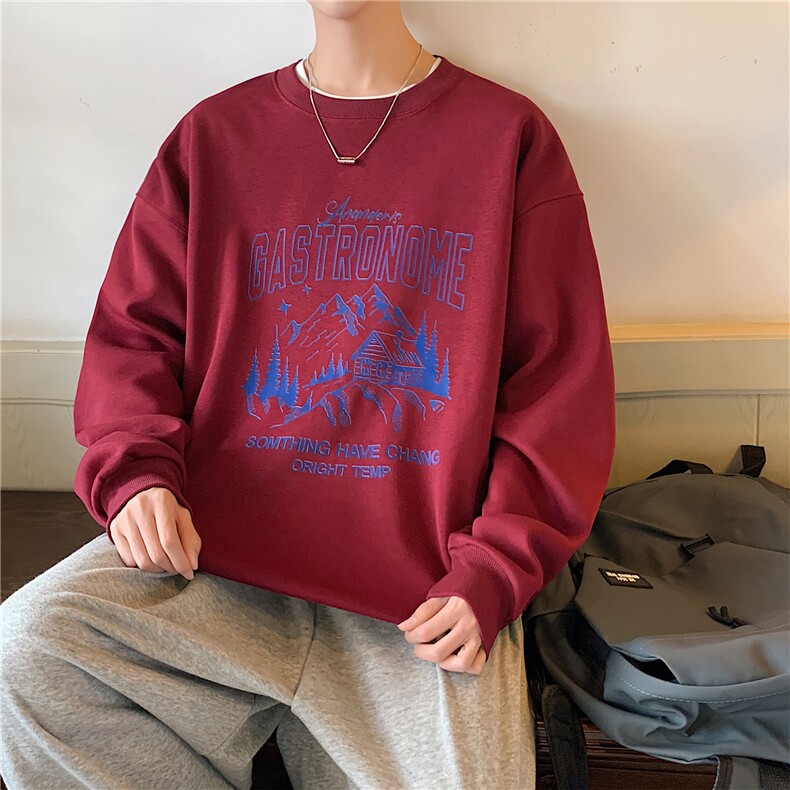 华棉圆领印花卫衣打底衫A158-WY92-P38特价,男装T恤,电商A158