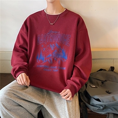 华棉圆领印花卫衣打底衫A158-WY92-P38特价，男装T恤，电商A158