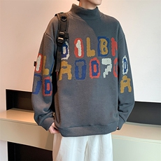 秋冬德绒加绒高领卫衣潮流打底衫A669-P45，男装T恤，星座210-1