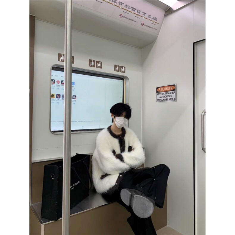 美式超保暖加厚水貂毛毛衣男加棉毛绒针织开衫小香风外套新款潮流,男装针织衫/毛衣,星座715-4