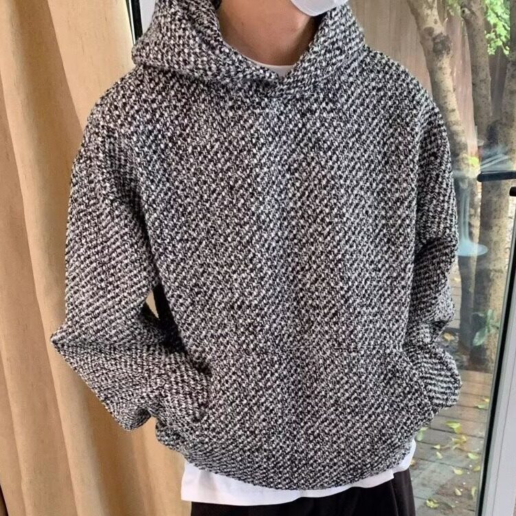 加绒加厚冬款男连帽卫衣保暖夹克拼色宽松外套WY28P45加绒P55,男装夹克,星座1013-1
