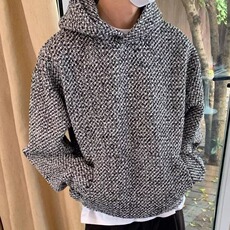 加绒加厚冬款男连帽卫衣保暖夹克拼色宽松外套WY28P45加绒P55，男装夹克，星座1013-1