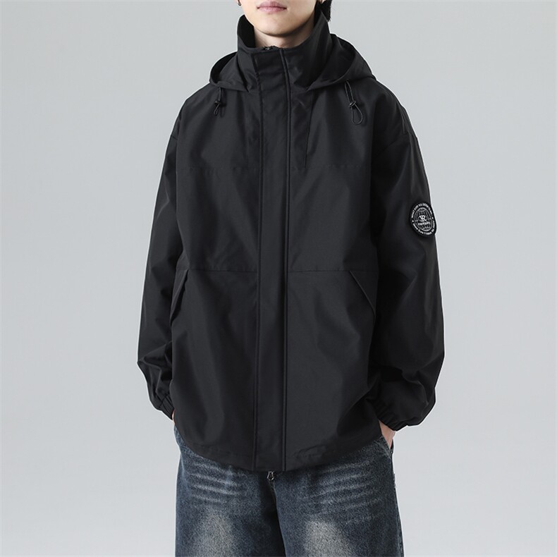 秋季拼接男士休闲工装夹克男户外男士外套潮流款A266-JK9236-P80，男装夹克，电商A266