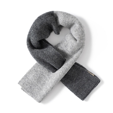 2025时尚百搭休闲撞色穿孔小围巾，围巾，暖思纯羊绒