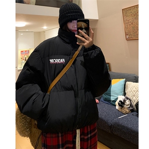 中性风冬季情侣美式时尚百搭立领加厚棉服MY65003特批75控118图片