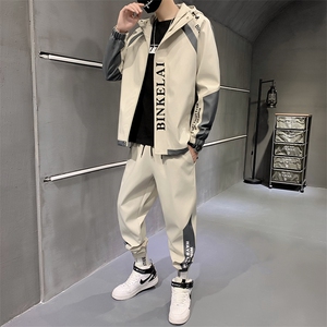 工装外套男装休闲运动套装男士夹克韩版潮流衣服D03图片
