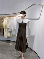 韩系两件套连衣裙，女装连衣裙，驿谷