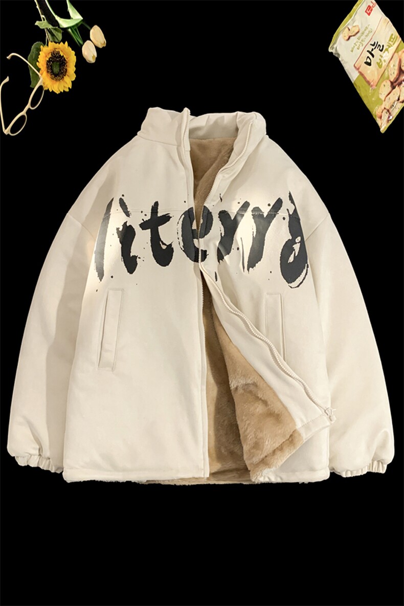 内里加绒棉衣男麂皮绒立领棉袄情侣棉服3363-P80控118,男装棉衣,星座207