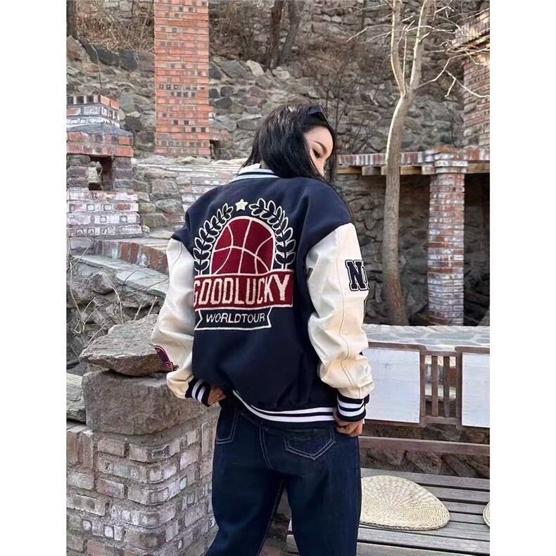 棒球服秋冬季新款男女同款外套,女装短外套,星座1210-1