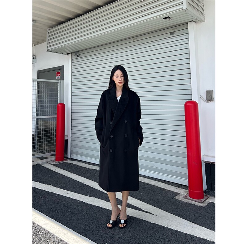 男女毛呢大衣中长款加棉呢子风衣常规F370-特100加棉FY380-特110,男装风衣,电商B289