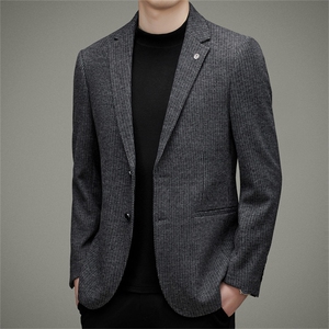 DJA637钱塘2020-3中年男士秋冬季新款百搭厚款商务休闲西服P170