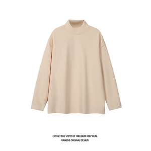 半高领德绒百搭长袖t恤男秋冬23XW99369常规特批12加绒特批17图片