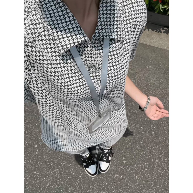 XZ809A/TZTZ03套装P85千鸟格套装，男装休闲套装，星座809A(原222-1)