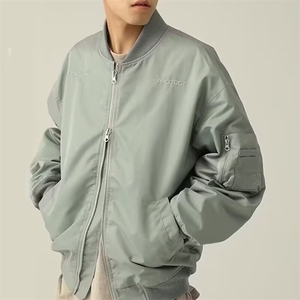 FROMWRTING字由刺绣飞行员夹克外套男潮牌春秋季宽松棒球服女上衣图片