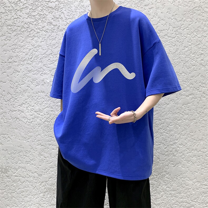 纯棉短袖t恤男大码半袖打底衫宽松体恤衫DX17280-P20大皂风,男装T恤,电商A040