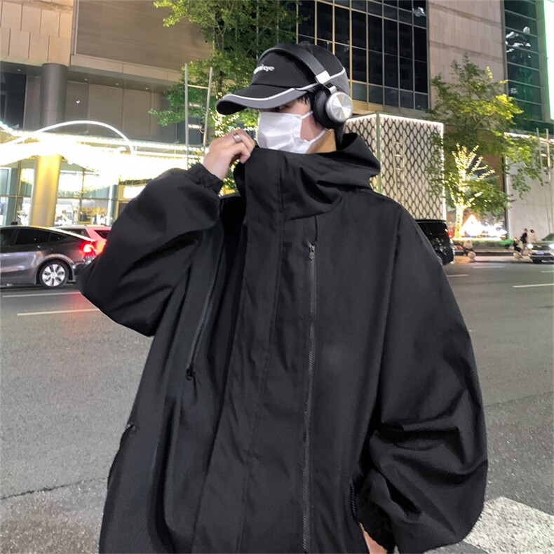 秋装新款现货港风防水多拉链冲锋衣男潮流夹克个性外套A113-2P53，男装夹克，电商A113-2