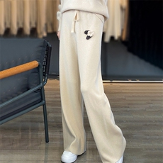 2024年秋季时尚气质百搭纯色简约针织套装，女装套装/套裙，鹏源羊绒